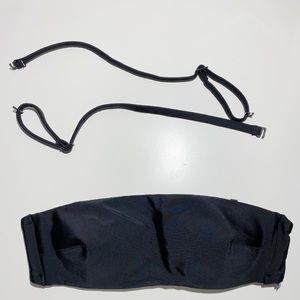 Aerie Black bandeau bikini top